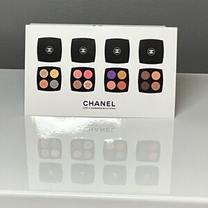 Chanel Les 4 Ombres Boutons Eyeshadow Palette Stickers, Eight stickers on sheet.